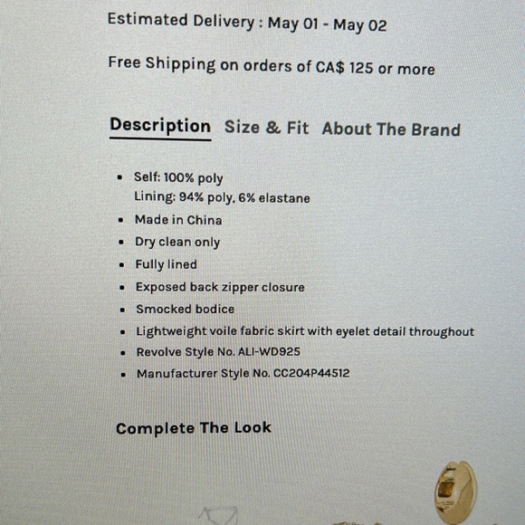 Alice + Olivia Jocelyn Smock Mini Dress Size 10 - Picture 9 of 9